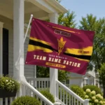 Arizona State Sun Devils House Flag Customized Brushed Streaks Maroon Best Selling