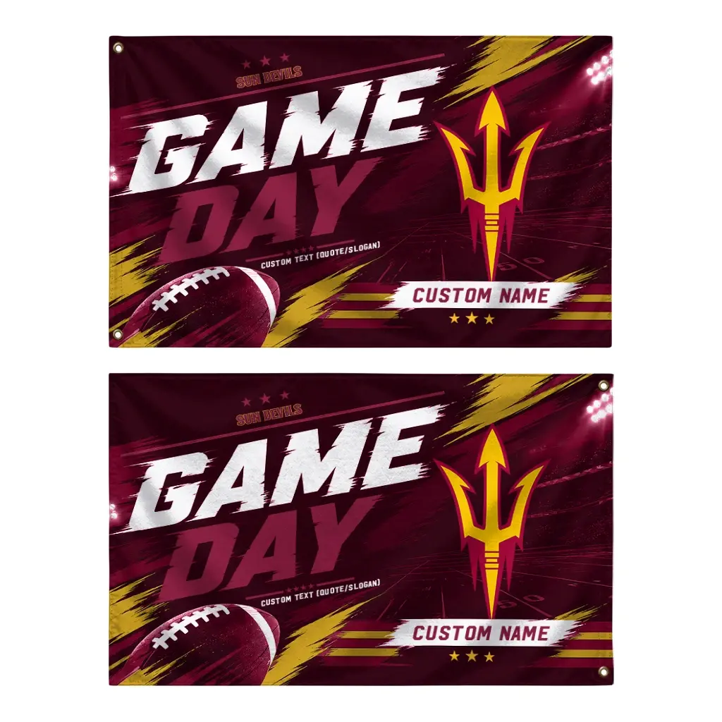 Arizona State Sun Devils House Flag Personalized Action Streaks Maroon Fashion Forward Arizona State Sun Devils House Flag Personalized Action Streaks Maroon Fashion Forward