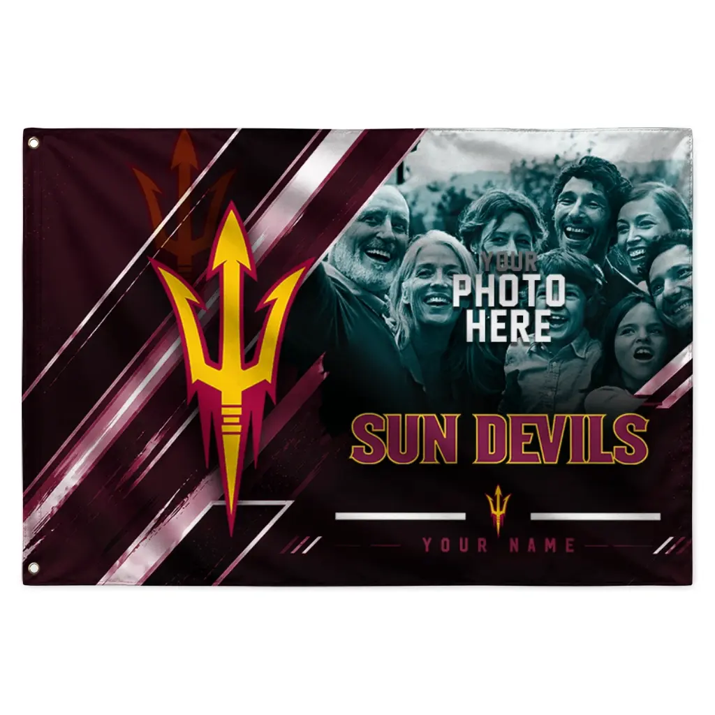 Arizona State Sun Devils House Flag Personalized Diagonal Stripes Maroon Best Selling Arizona State Sun Devils House Flag Personalized Diagonal Stripes Maroon Best Selling