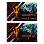 Arizona State Sun Devils House Flag Personalized Diagonal Stripes Maroon Best Selling