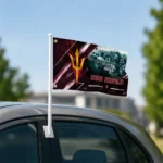 Arizona State Sun Devils House Flag Personalized Diagonal Stripes Maroon Best Selling