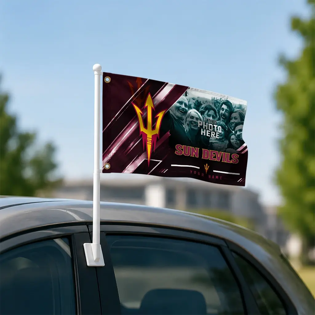 Arizona State Sun Devils House Flag Personalized Diagonal Stripes Maroon Latest Model Arizona State Sun Devils House Flag Personalized Diagonal Stripes Maroon Latest Model