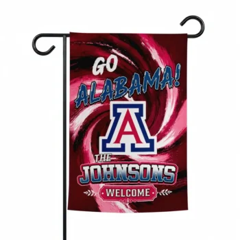Arizona Wildcats Garden Flag Custom Swirl Vortex Red Best Selling