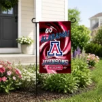 Arizona Wildcats Garden Flag Custom Swirl Vortex Red Best Selling