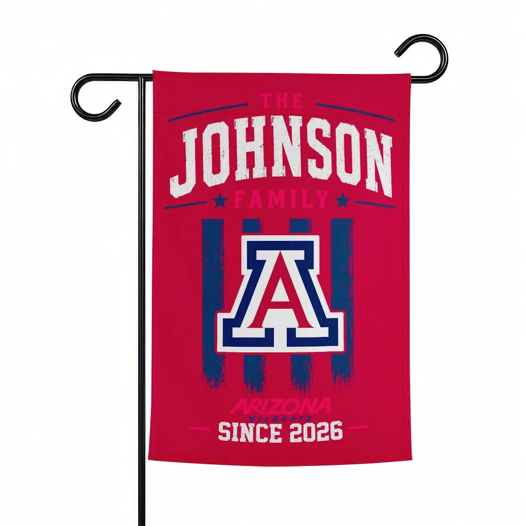 Arizona Wildcats Garden Flag Customized Distressed Stripes Red Best Selling Arizona Wildcats Garden Flag Customized Distressed Stripes Red Best Selling