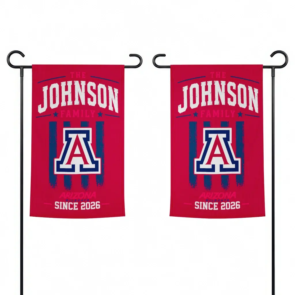 Arizona Wildcats Garden Flag Customized Distressed Stripes Red Fashion Forward Arizona Wildcats Garden Flag Customized Distressed Stripes Red Fashion Forward
