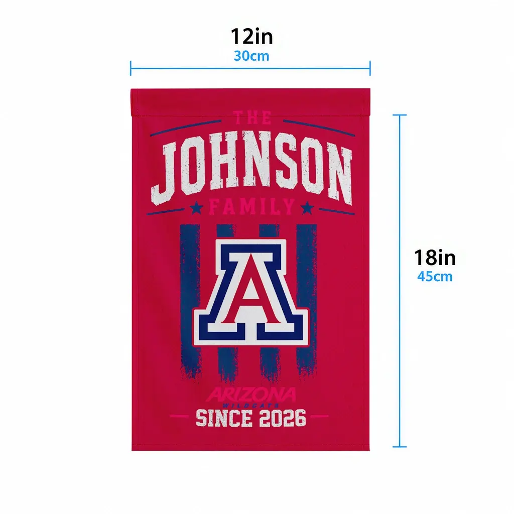 Arizona Wildcats Garden Flag Customized Distressed Stripes Red High Quality Arizona Wildcats Garden Flag Customized Distressed Stripes Red High Quality