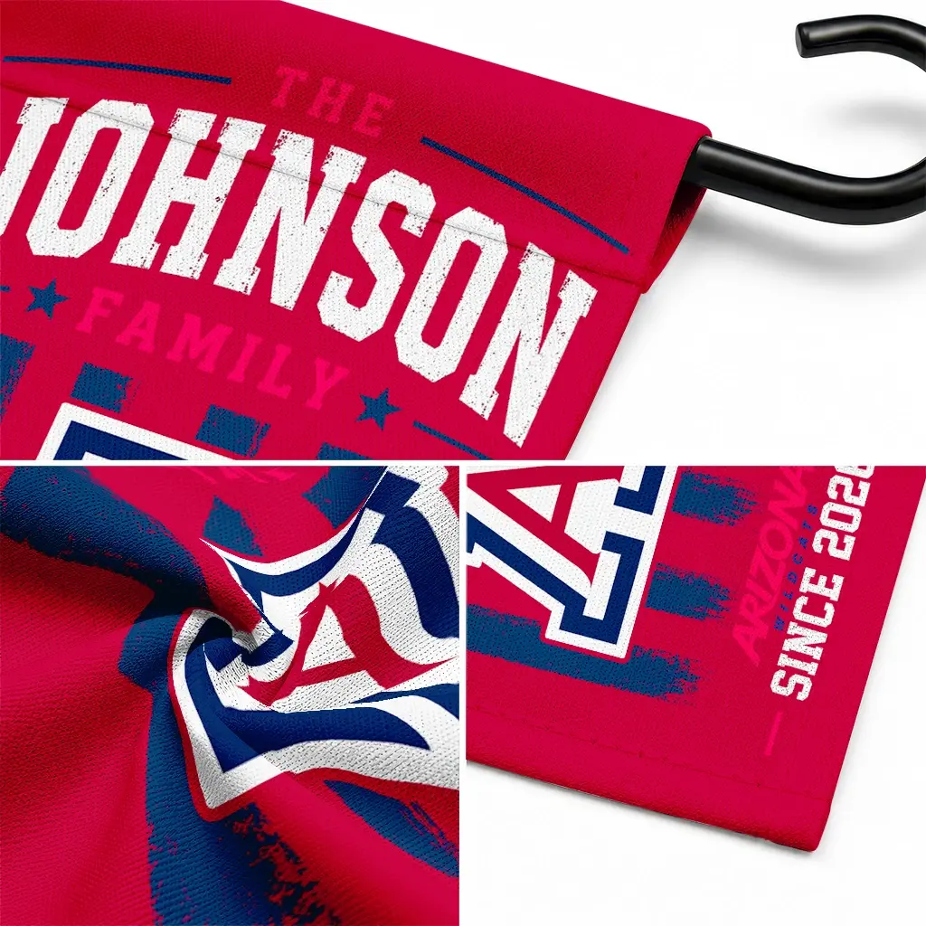 Arizona Wildcats Garden Flag Customized Distressed Stripes Red Latest Model Arizona Wildcats Garden Flag Customized Distressed Stripes Red Latest Model