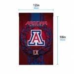 Arizona Wildcats Garden Flag Customized Laurel Wreath Red Best Selling