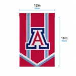 Arizona Wildcats Garden Flag Personalized Chevron Stripes Red Best Selling