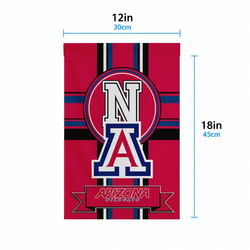 Arizona Wildcats Garden Flag Personalized Circle Medallion Red High Quality Arizona Wildcats Garden Flag Personalized Circle Medallion Red High Quality