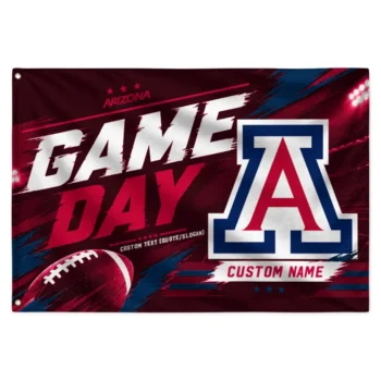 Arizona Wildcats House Flag Custom Action Streaks Red Best Selling
