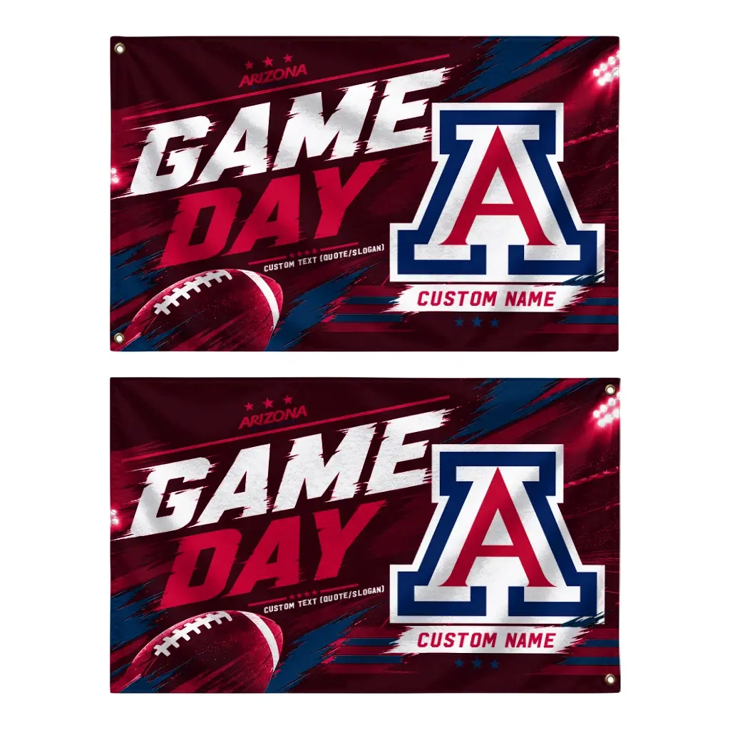 Arizona Wildcats House Flag Custom Action Streaks Red Fashion Forward Arizona Wildcats House Flag Custom Action Streaks Red Fashion Forward
