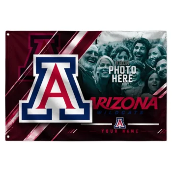 Arizona Wildcats House Flag Custom Diagonal Stripes Red Best Selling
