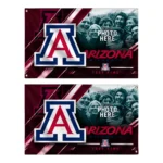 Arizona Wildcats House Flag Custom Diagonal Stripes Red Best Selling