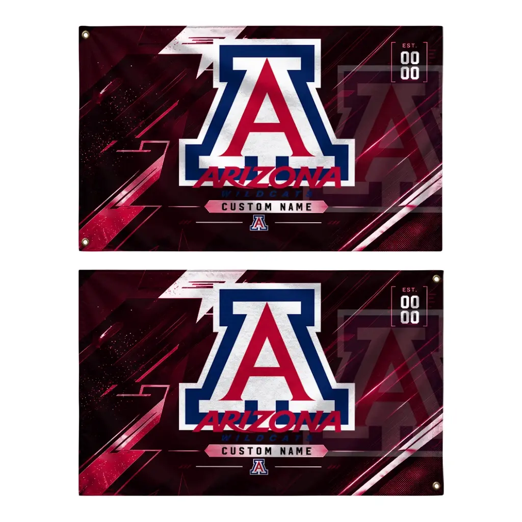 Arizona Wildcats House Flag Customized Speed Slashes Red Fashion Forward Arizona Wildcats House Flag Customized Speed Slashes Red Fashion Forward