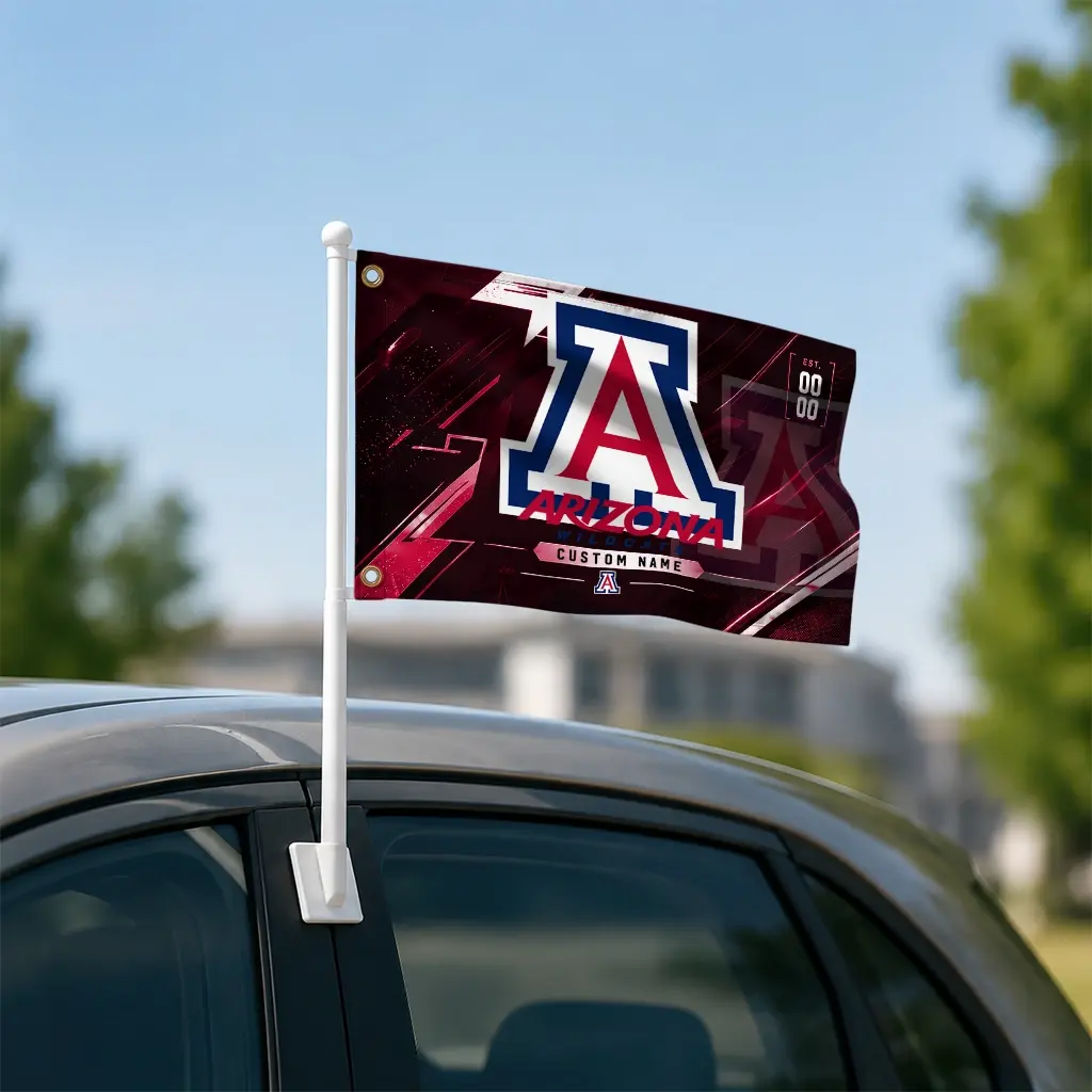 Arizona Wildcats House Flag Customized Speed Slashes Red Latest Model Arizona Wildcats House Flag Customized Speed Slashes Red Latest Model