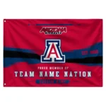 Arizona Wildcats House Flag Personalized Brushed Streaks Red Best Selling