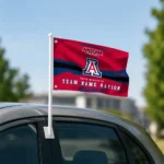 Arizona Wildcats House Flag Personalized Brushed Streaks Red Best Selling