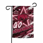 Arkansas Razorbacks Garden Flag Custom Glowing Star Red Best Selling
