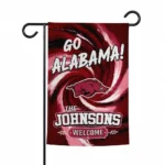 Arkansas Razorbacks Garden Flag Custom Swirl Vortex Red Best Selling