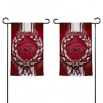 Arkansas Razorbacks Garden Flag Customized Laurel Wreath Red Best Selling
