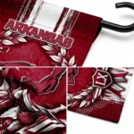 Arkansas Razorbacks Garden Flag Customized Laurel Wreath Red Best Selling