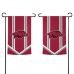 Arkansas Razorbacks Garden Flag Personalized Chevron Stripes Red Best Selling
