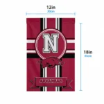 Arkansas Razorbacks Garden Flag Personalized Circle Medallion Red Best Selling