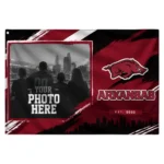 Arkansas Razorbacks House Flag Customized Framed Photo Red Black Best Selling