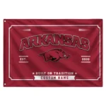 Arkansas Razorbacks House Flag Personalized Ornate Border Red Best Selling