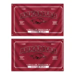Arkansas Razorbacks House Flag Personalized Ornate Border Red Best Selling
