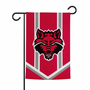 Arkansas State Red Wolves Garden Flag Custom Chevron Stripes Scarlet Best Selling