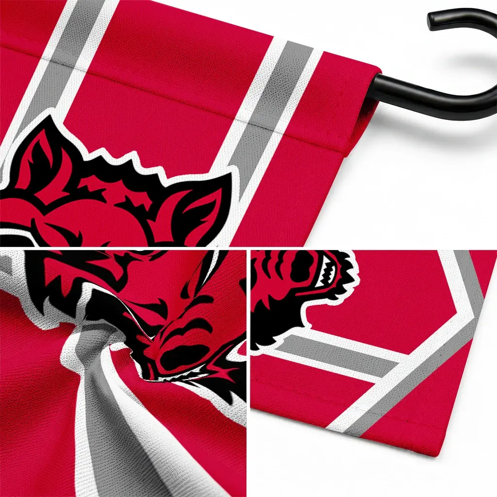 Arkansas State Red Wolves Garden Flag Custom Chevron Stripes Scarlet Latest Model Arkansas State Red Wolves Garden Flag Custom Chevron Stripes Scarlet Latest Model