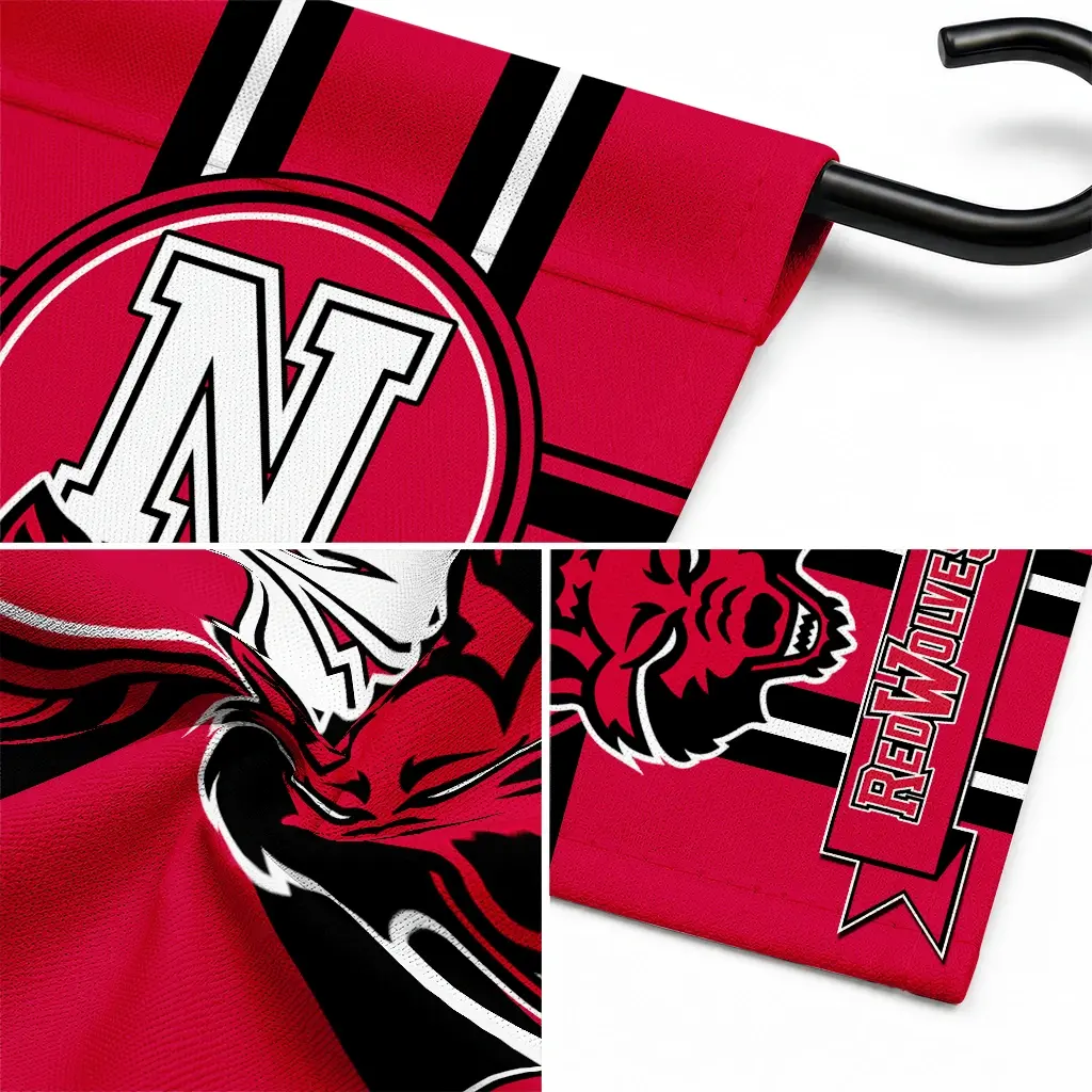 Arkansas State Red Wolves Garden Flag Custom Circle Medallion Scarlet Latest Model Arkansas State Red Wolves Garden Flag Custom Circle Medallion Scarlet Latest Model