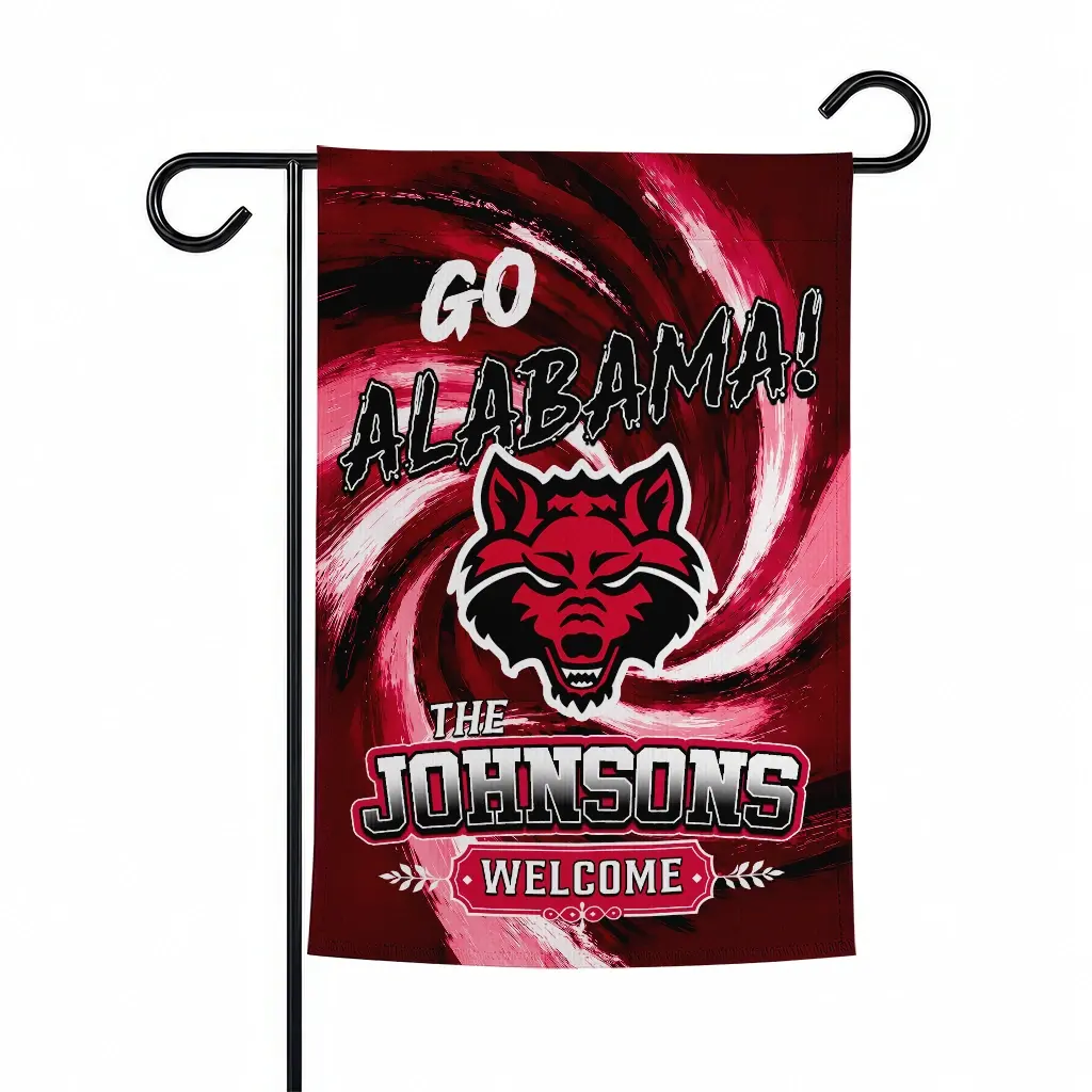 Arkansas State Red Wolves Garden Flag Customized Swirl Vortex Scarlet Best Selling Arkansas State Red Wolves Garden Flag Customized Swirl Vortex Scarlet Best Selling