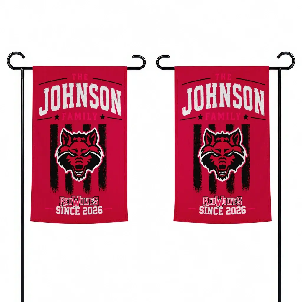 Arkansas State Red Wolves Garden Flag Personalized Distressed Stripes Scarlet Fashion Forward Arkansas State Red Wolves Garden Flag Personalized Distressed Stripes Scarlet Fashion Forward
