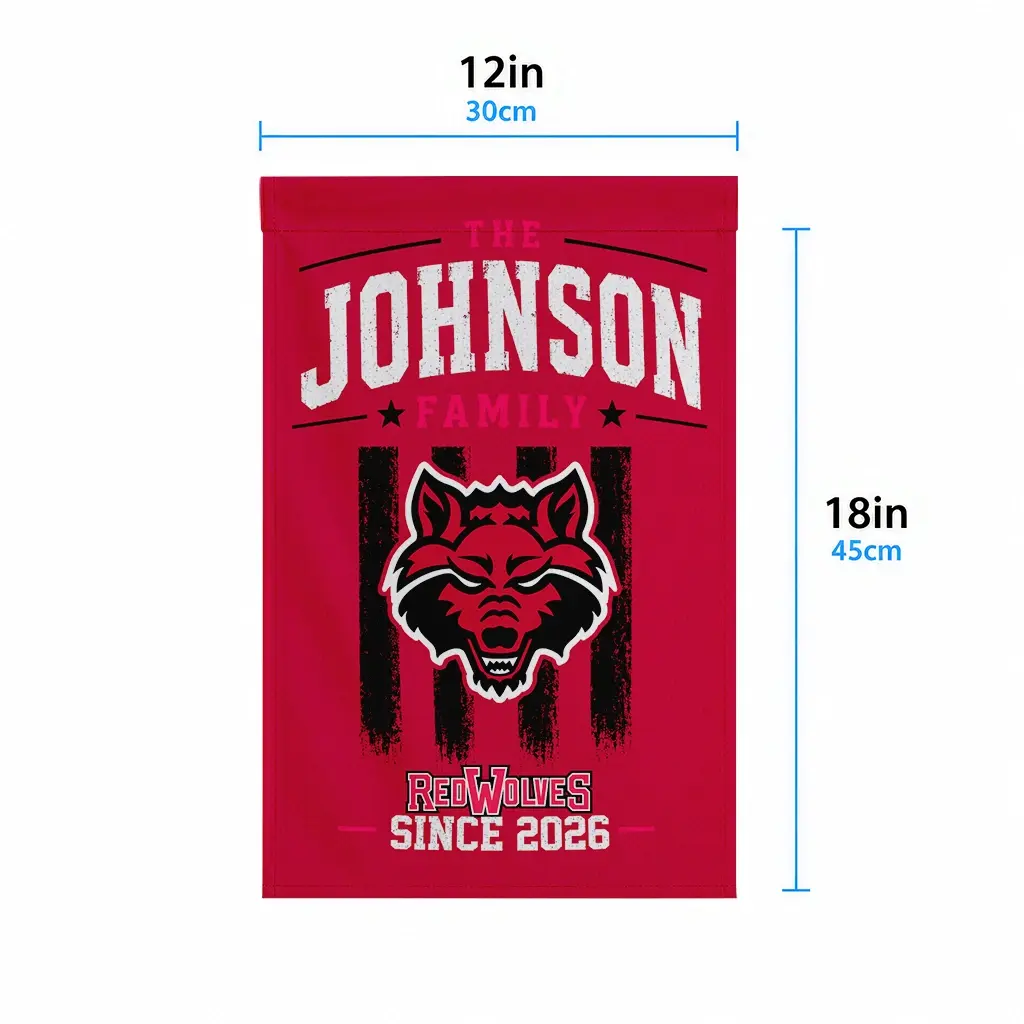 Arkansas State Red Wolves Garden Flag Personalized Distressed Stripes Scarlet High Quality Arkansas State Red Wolves Garden Flag Personalized Distressed Stripes Scarlet High Quality