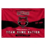 Arkansas State Red Wolves House Flag Custom Brushed Streaks Scarlet Best Selling