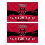 Arkansas State Red Wolves House Flag Custom Brushed Streaks Scarlet Best Selling