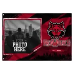 Arkansas State Red Wolves House Flag Personalized Framed Photo Scarlet Black Best Selling