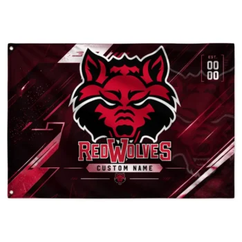 Arkansas State Red Wolves House Flag Personalized Speed Slashes Scarlet Best Selling
