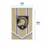 Army Black Knights Garden Flag Custom Chevron Stripes Gold Best Selling
