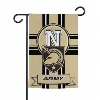 Army Black Knights Garden Flag Custom Circle Medallion Gold Best Selling