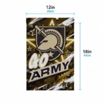 Army Black Knights Garden Flag Customized Glowing Star Gold Best Selling