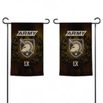 Army Black Knights Garden Flag Personalized Laurel Wreath Gold Best Selling