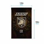 Army Black Knights Garden Flag Personalized Laurel Wreath Gold Best Selling