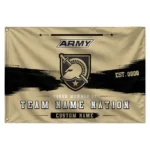 Army Black Knights House Flag Custom Brushed Streaks Gold Best Selling