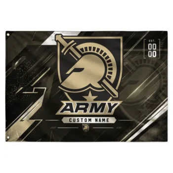 Army Black Knights House Flag Personalized Speed Slashes Gold Best Selling