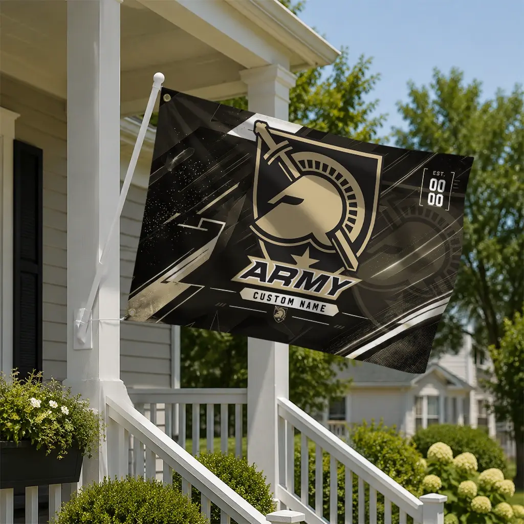 Army Black Knights House Flag Personalized Speed Slashes Gold New Arrival Army Black Knights House Flag Personalized Speed Slashes Gold New Arrival